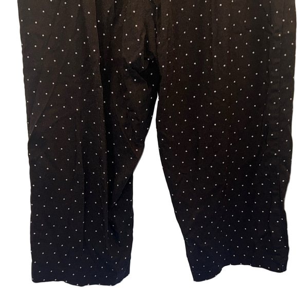 George Black and White Polka Dot Capris, Plus Size XXL - Picture 9 of 11